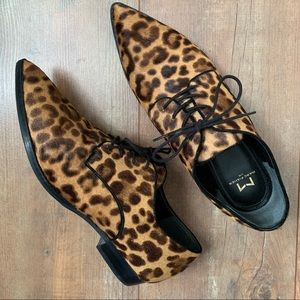 Marc Fisher Leopard Print Hair-Calf Leather Shoes Sz 11M